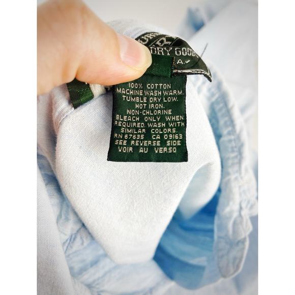 90s Womens Ralph Lauren Polo Country Denim Pleaded Button Up Shirt Western SZ 10 - Picture 11 of 14